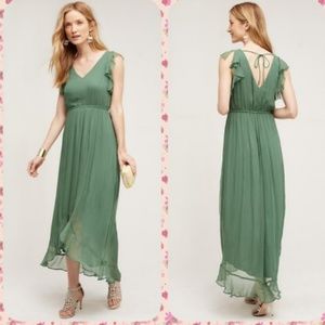 HD in Paris green chiffon Aline dress